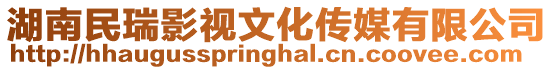 湖南民瑞影視文化傳媒有限公司