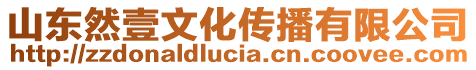 山東然壹文化傳播有限公司
