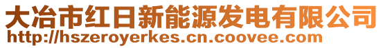 大冶市紅日新能源發(fā)電有限公司