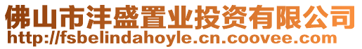 佛山市灃盛置業(yè)投資有限公司