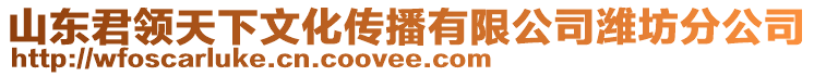 山東君領(lǐng)天下文化傳播有限公司濰坊分公司