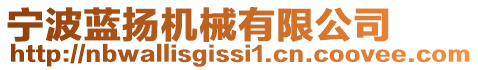 寧波藍(lán)揚(yáng)機(jī)械有限公司