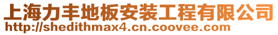 上海力豐地板安裝工程有限公司