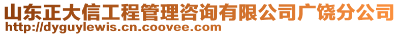 山東正大信工程管理咨詢(xún)有限公司廣饒分公司