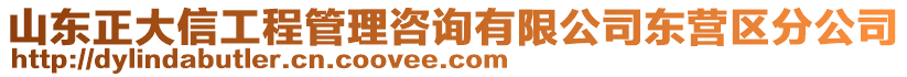 山東正大信工程管理咨詢有限公司東營(yíng)區(qū)分公司