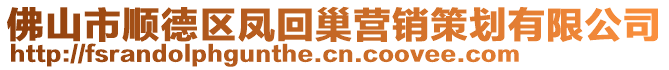 佛山市順德區(qū)鳳回巢營銷策劃有限公司