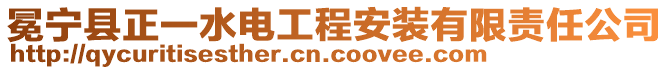 冕寧縣正一水電工程安裝有限責(zé)任公司