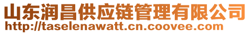 山東潤昌供應鏈管理有限公司