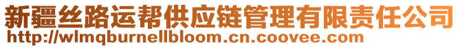新疆絲路運幫供應鏈管理有限責任公司