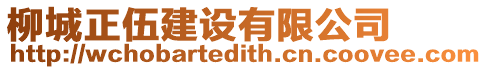 柳城正伍建設(shè)有限公司