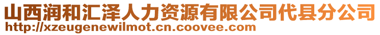 山西潤和匯澤人力資源有限公司代縣分公司