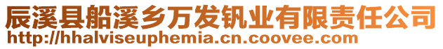 辰溪縣船溪鄉(xiāng)萬發(fā)釩業(yè)有限責任公司