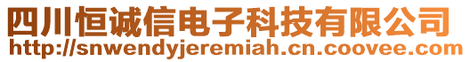 四川恒誠信電子科技有限公司