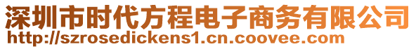 深圳市時(shí)代方程電子商務(wù)有限公司