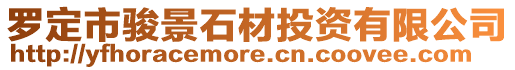 羅定市駿景石材投資有限公司