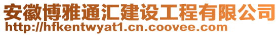 安徽博雅通匯建設工程有限公司