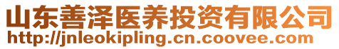 山东善泽医养投资有限公司