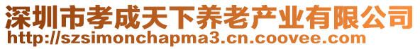 深圳市孝成天下養(yǎng)老產業(yè)有限公司