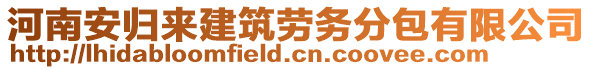 河南安歸來(lái)建筑勞務(wù)分包有限公司