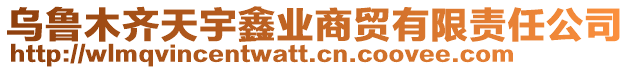 烏魯木齊天宇鑫業(yè)商貿(mào)有限責(zé)任公司