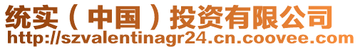 統(tǒng)實(shí)（中國(guó)）投資有限公司