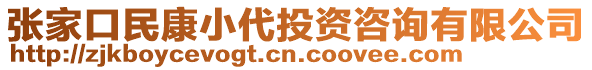 張家口民康小代投資咨詢有限公司