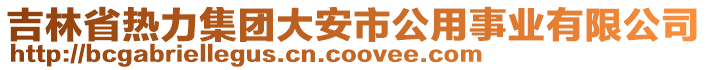 吉林省熱力集團(tuán)大安市公用事業(yè)有限公司