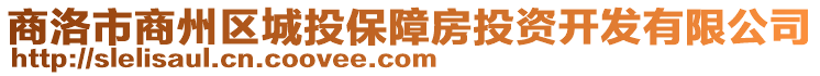 商洛市商州区城投保障房投资开发有限公司