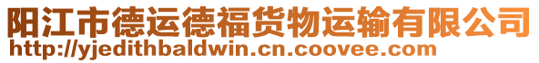 陽江市德運德福貨物運輸有限公司