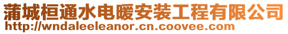 蒲城桓通水電暖安裝工程有限公司