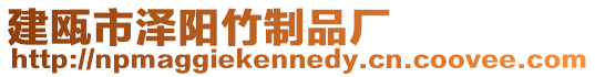 建甌市澤陽竹制品廠