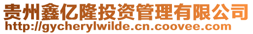 貴州鑫億隆投資管理有限公司