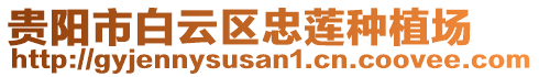 貴陽市白云區(qū)忠蓮種植場