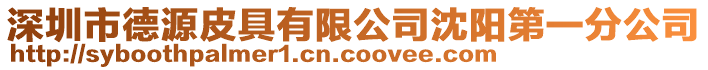 深圳市德源皮具有限公司沈陽第一分公司