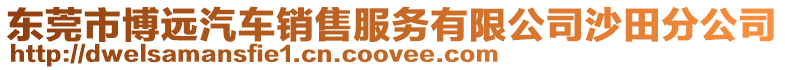 東莞市博遠汽車銷售服務有限公司沙田分公司
