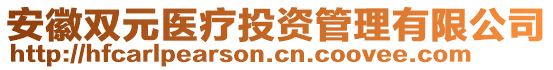 安徽雙元醫(yī)療投資管理有限公司