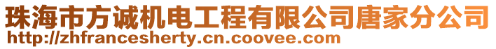 珠海市方誠機電工程有限公司唐家分公司