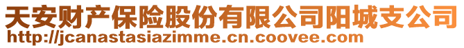 天安財(cái)產(chǎn)保險(xiǎn)股份有限公司陽城支公司