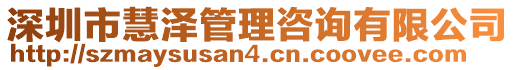 深圳市慧澤管理咨詢有限公司