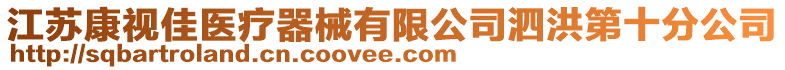 江蘇康視佳醫(yī)療器械有限公司泗洪第十分公司