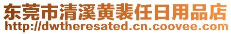 東莞市清溪黃裴任日用品店