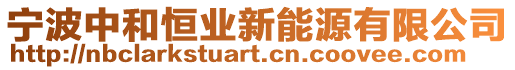 寧波中和恒業新能源有限公司