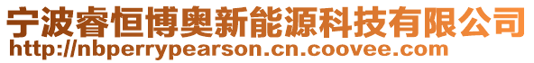 寧波睿恒博奧新能源科技有限公司