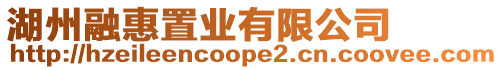 湖州融惠置業(yè)有限公司