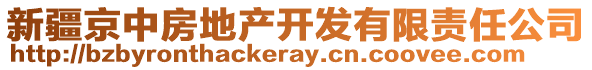 新疆京中房地產(chǎn)開發(fā)有限責任公司