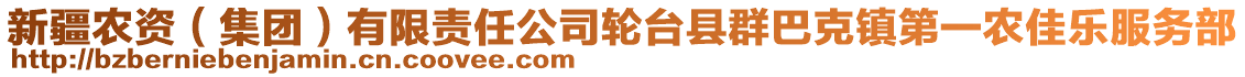 新疆農(nóng)資(集團)有限責(zé)任公司輪臺縣群巴克鎮(zhèn)第一農(nóng)佳樂服務(wù)部