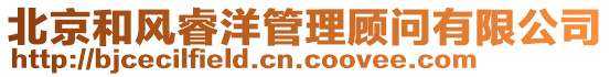 北京和風睿洋管理顧問有限公司