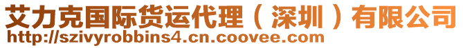 艾力克國(guó)際貨運(yùn)代理（深圳）有限公司