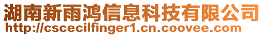 湖南新雨鴻信息科技有限公司