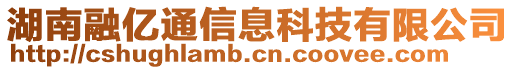 湖南融億通信息科技有限公司